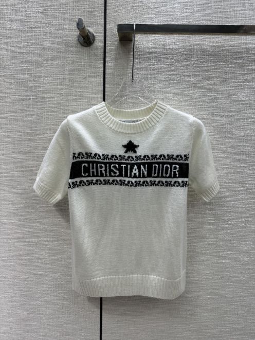 2024年のお買い得品 ディオールtシャツＮ級品 純綿 トップス 春新作 半袖 高品質 シンプル 型番A989B320C ホワイト