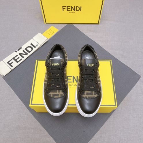 FENDI おすすめ 最新レディース fendi スニーカーコピー 軽量 シューズ 通気性いい メンズ ブラック