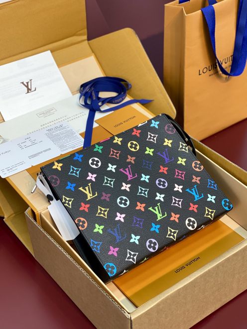 ヴィトン バッグ いつ使う激安通販 ハンドバッグ LV x TMコラボ 精巧 シンプル プリント ブラック