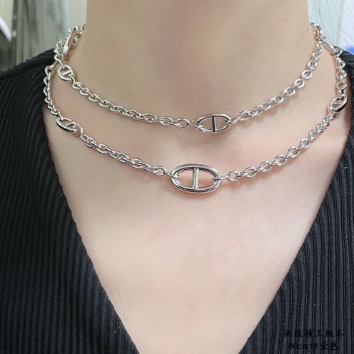 期間限定品 エルメスネックレス 金コピー 18kゴールド 優雅レディース 多機能チェーン シンプル 