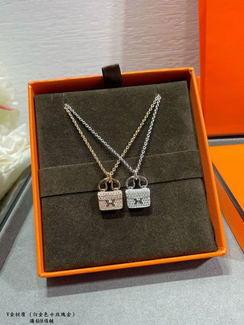 エルメス エナメル ネックレススーパーコピー 優雅レディース シルバー 上質品 シンプル 多色可選