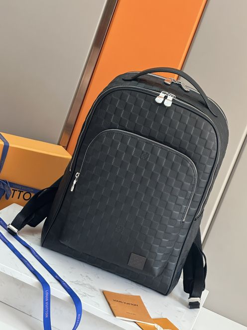 ヴィトンバックインバック激安通販 シンプル 日常通勤 ハンドバッグ プリント レザー 牛革 N40501 ブラック
