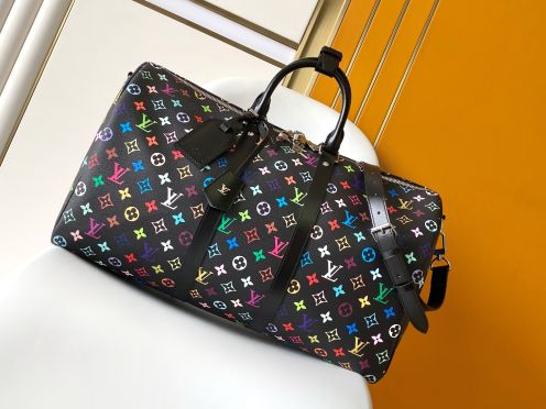 ヴィトン バッグ 色移りＮ級品 ハンドバッグ 牛革 レザー 旅行バッグ 大容量   M13745 ブラック