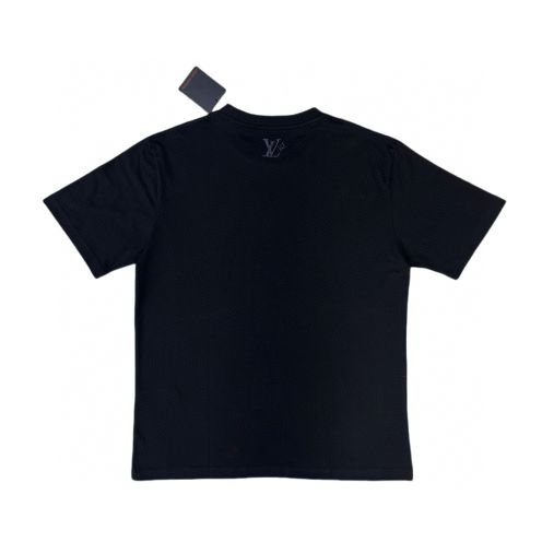 超低価格 メルカリ ルイヴィトンtシャツ激安通販 シンプル 綿 半袖 トップス ゆったり ブラック