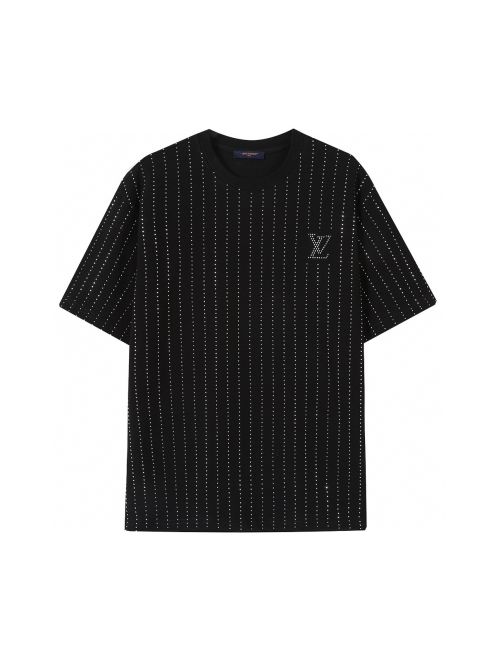 レディース ルイヴィトンtシャツＮ級品 シンプル 綿 半袖 トップス ゆったり ブラック