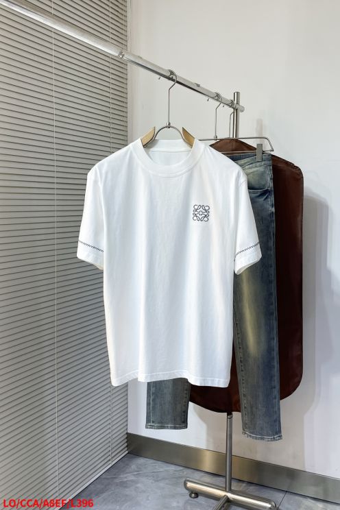 ロエベtシャツ 偽物 見分け方スーパーコピー 柔らかい 純綿 トップス 短袖 ロゴプリント 2色可選