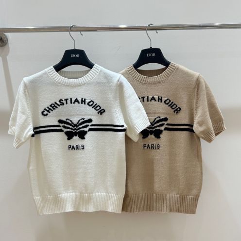 ディオール tシャツ偽物 夏新作 星 シンプル 純綿 トップス 短袖 ファッション 多色可選