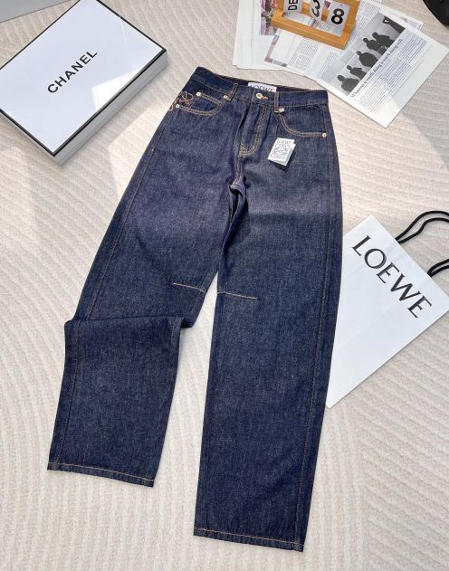 ロエベ ジーンズ サイズコピー デニム カジュアルパンツ ズボン ゆったり L102270 ブルー