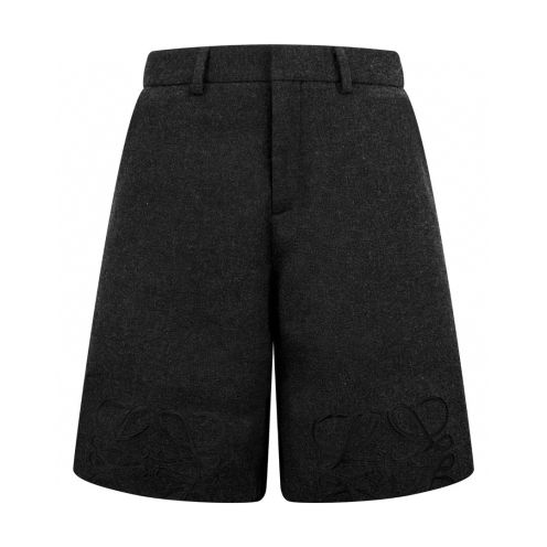 ロエベパンツコピー ショットパンツ ズボン 柔らかい 夏品 ブラック