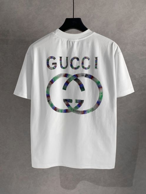 gucci t シャツ クマＮ級品 プリント トップス tシャツ シンプル 100％綿 柔らかい ホワイト