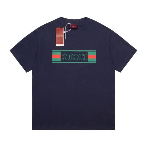 gucci t シャツ テニスコピー プリント トップス tシャツ 男女兼用 100％綿 柔らかい ブラック