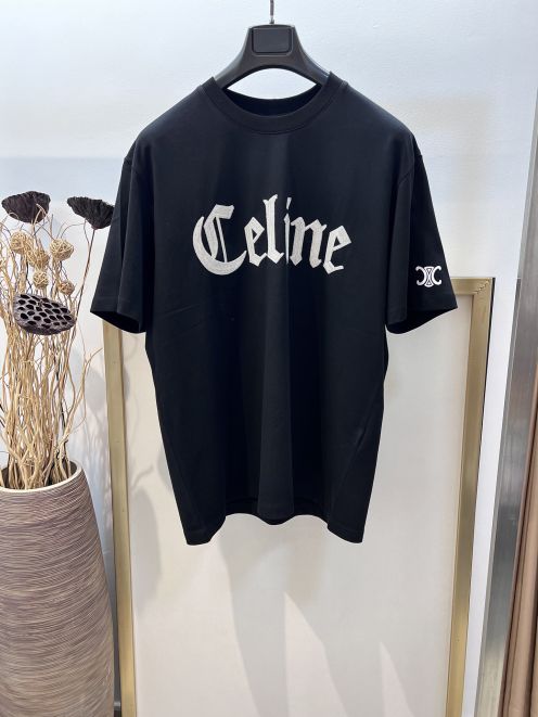 セリーヌtシャツレディース激安通販 トップス 純綿 シンプル 半袖 ゆったり ブラック