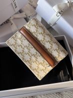 財布 レディ セリーヌコピー シンプル 本革 優雅 レザー 小遣い 10E242 花柄 ホワイト