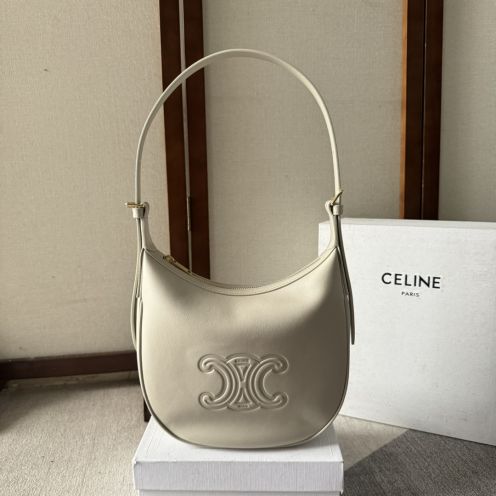 セリーヌ 財布 人気 ランキング偽物 斜め掛け ハンドバッグ  本革 レザー シンプル 117253 杏色