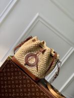 LV ショルダーバッグ ルイヴィトンバッグコピー ラフィア編み 斜め掛けバッグ  M24722 ブラウン