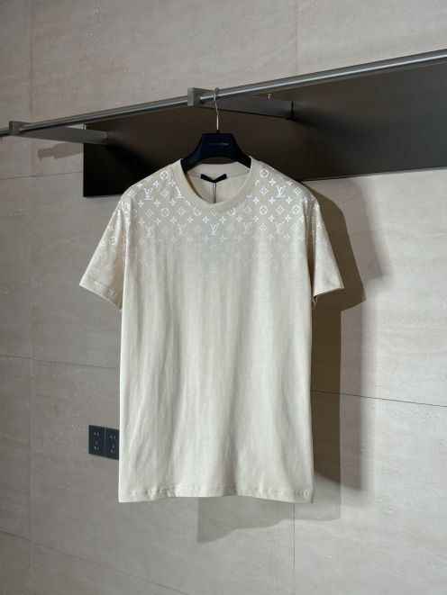 レディース ルイヴィトン tシャツスーパーコピー ゆったり 短袖 純綿 トップス 杏色