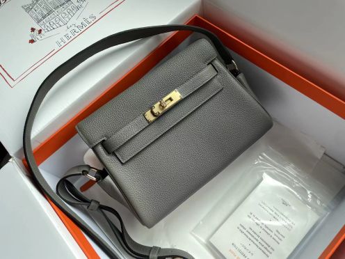 超激得価格 エルメスバッグ 黒偽物 紳士 ビジネス 通勤 斜め掛けバッグ グレー
