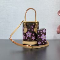 ルイヴィトン バック 臭いスーパーコピー 斜め掛けバッグ 桜 レザー 本革 M13417 ブラウン