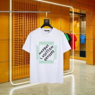 ルイヴィトンのtシャツコピー 柔らかい 短袖 純綿 トップス 男女兼用 ゆったり ホワイト