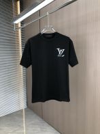 レディース ルイヴィトン tシャツ 新作コピー 柔らかい 短袖 純綿 トップス 男女兼用 ブラック