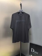 ヴィトン tシャツ 公式コピー シンプル ゆったり 短袖 純綿 トップス ロゴ刺繍 ブラック