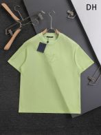 ルイヴィトンtシャツスーパーコピー 純綿 トップス 半袖 プリント ゆったり グリーン