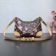 ルイヴィトンバッグ 草間彌生スーパーコピー ハンドバッグ 桜 レザー 本革 M13265 ブラウン