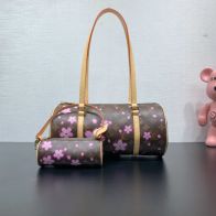 目を引く存在感 ルイヴィトンバッグ クリーニングＮ級品 ハンドバッグ レザー 本革 M13097 ブラウン
