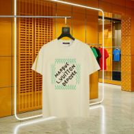 メンズ ルイヴィトン tシャツコピー 柔らかい 短袖 純綿 トップス 男女兼用 ゆったり 杏色