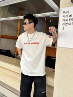 魅力的なスタイル ルイヴィトン tシャツ モノグラムコピー ゆったり 短袖 純綿 トップス ホワイト