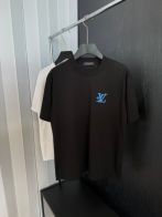 定番人気 ルイヴィトンtシャツ楽天コピー シンプル 純綿 トップス 半袖 男女兼用 ブラック