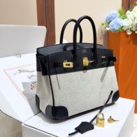定番人気 エルメスバッグ 雨の日スーパーコピー ハンドバッグ 本革 レザー 高品質 ブラック