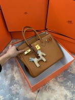 セール開催中エルメスバッグ 何個スーパーコピー ビジネス 通勤 レザー 牛革 ハンドバッグ ブラウン