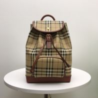 最新販売 バーバリー トート バッグ ナイロン偽物 レザー 牛革 バックバッグ 8011155 ブラウン