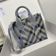 バーバリー トート バッグ レディスーパーコピー ハンドバッグ 牛革 レザー トート グレー