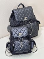 超低価格 シャネルバッグ 高い偽物 バックバッグ 肩掛け 優雅 レザー 牛革 ブラック