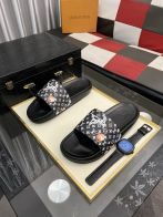 大人気でお買い得なルイヴィトン サンダル 新作偽物 ゆったり スリッパ メンズ ブラック