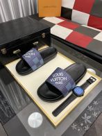 ルイヴィトン ホノルルスーパーコピー メンズ ゆったり スリッパ 柔軟 夏のシューズ  ブルー