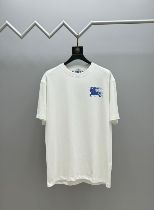 シュプリーム t シャツ バーバリーコピー シンプル 純綿Tシャツ ロゴプリント トップス 半袖 ホワイト