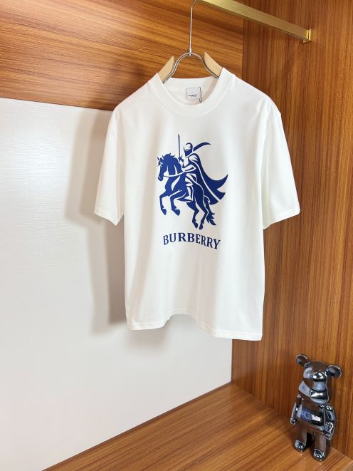 キッズ バーバリー t シャツスーパーコピー 純綿Tシャツ 柔らかい 男女兼用 トップス 短袖 ホワイト