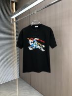人気流行品 バーバリー t シャツ 人気コピー 純綿 柔軟 プリント トップス 短袖 男女兼用 ブラック