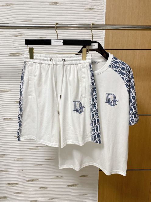 ディオールイメージコピー スポーツセット ショットパンツ 純綿 通気性いい ホワイト