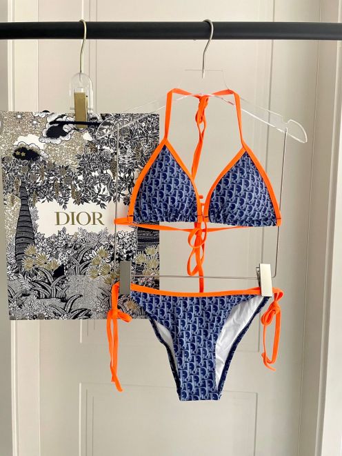 お洒落！dior 水着女性Ｎ級品 セクシー ビキニ 美脚 花柄 優雅レディ ブルー
