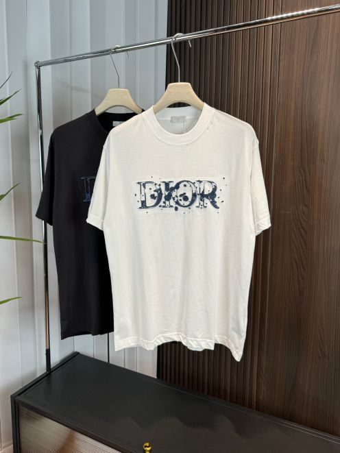 ディオール tシャツ 新作スーパーコピートップス 純綿 上質 男女兼用 プリント ホワイト
