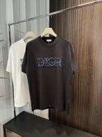 高品質 ディオール tシャツ サイズ感コピートップス 純綿 シンプル 男女兼用 ブラック