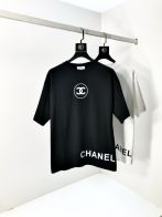 定番人気 シャネル t シャツコピー 純綿 トップス 半袖 プリント 高品質 ブラック