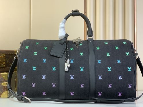 ヴィトンバッグ手入れコピー m13966 ハンドバッグ 大容量 ロゴ刺繍 ブラック