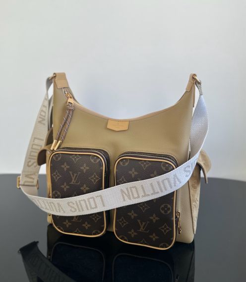 LV 数量限定 ヴィトン バッグ クロコ偽物 レザー 優雅レディ ハンドバッグ 柔軟 ブラウン