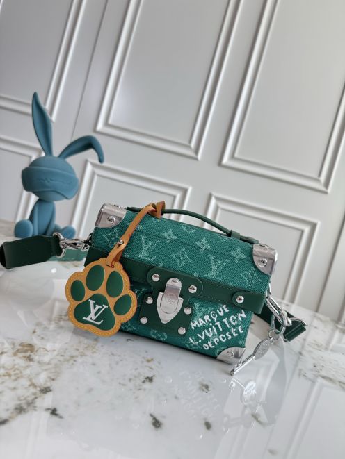 LV ルイヴィトンバッグ 肩掛け偽物 ハンドバッグ 本革  斜め掛け 柔らかい M12686 グリーン