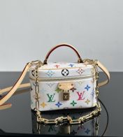 LV ルイヴィトン バッグ臭い偽物 レザー 斜め掛け ハンドバッグ 優雅 柔軟 ホワイト